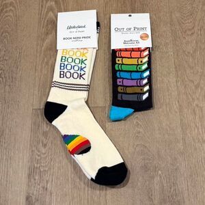 Out of Print Book socks
